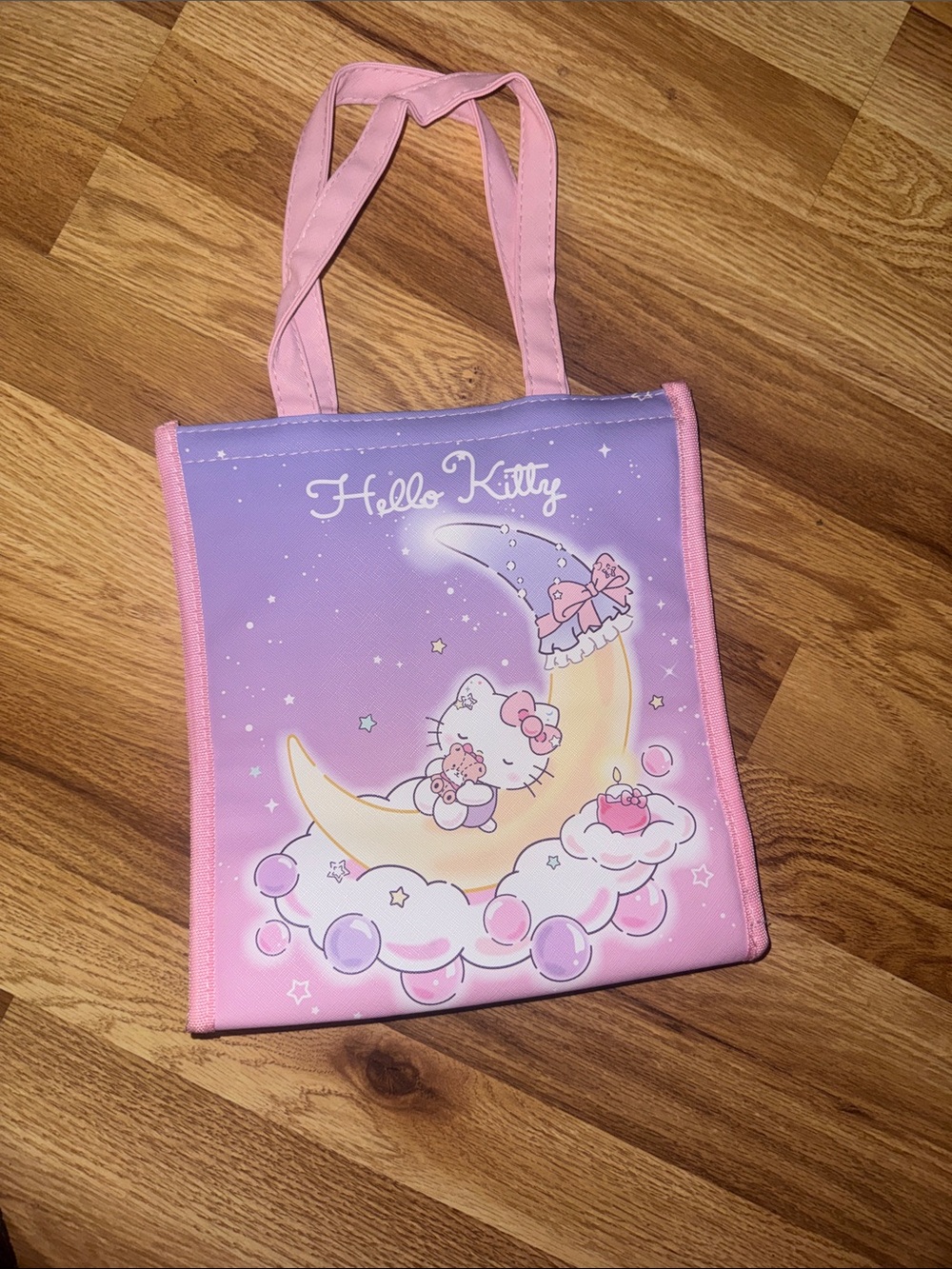 Hello Kitty Pink & Lavender Moon insulated Tote Bag